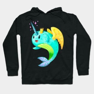 Sushi the Magical Flying Narwhal Hoodie